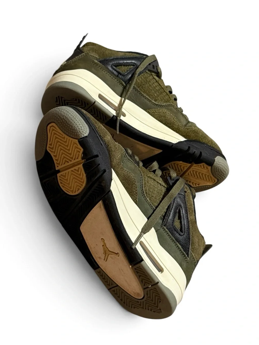 Kid’s Nike 4Y Air Jordan 4s Retro SE Craft Olive Shoes